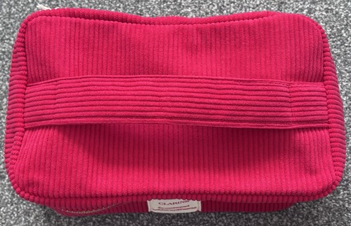 Large red clarins make - make, bag