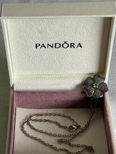 Pandora Glorious Bloom Pendant Brooch, Crystals 397081NRPMX Pin Flower Badge Ale