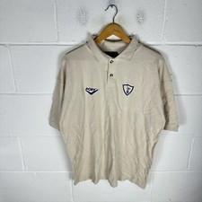 Vintage Tottenham Hotspur Shirt Mens Large Beige Pony 90s Polo Football Spurs*