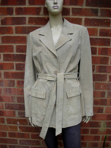 Ladies leather suede beige - ladies,