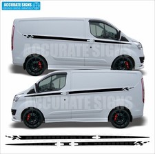 Stickers for SWB Ford Transit Custom side stripes Decals
