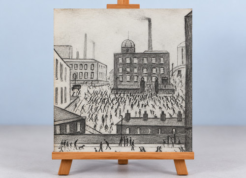 Lowry pencil drawing - l,