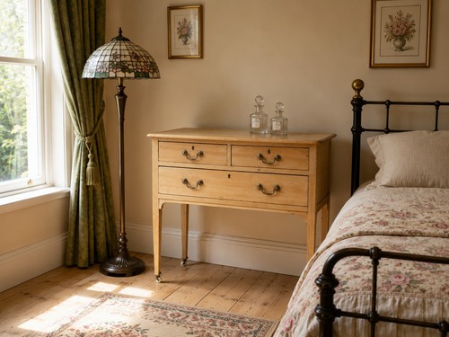 Antique victorian pine chest - antique,