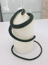 Green Plastic Realistic Toy SNAKE permanently coiled Rubber Reptile Figure Décor