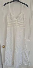 Zara White Cotton Embroidered