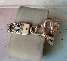 Unique Handmade Silver Plated Vintage Fork Bracelet.