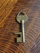 Rare Antique Employee Bundy Time Recorder Clock Key #799 - 2.75” PAT. SEP 30, 84