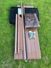 Lean To  Shed | modified Darwin Extention Garden Shed  Tarpaulin Cover from side