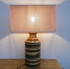 Mid century vintage Bitossi Sahara pottery lamp base 1960s Aldo Londi