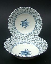 TWO Royal Victoria Rose Bouquet Pattern Soup Cereal Dessert Bowls 15.5cm in VGC