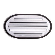 Contrast- Brake Pedal Pad Cover For Harley Sportster XL883 XL1200 Silver