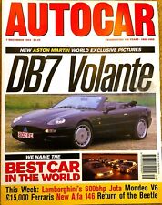 AUTOCAR MAGAZINE 07-DEC-94 - Aston DB7 Volante, Ford Mondeo V6, BMW 740i E38