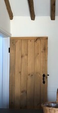 SOLID LEDGED PINE DOORS RUSTIC BARN COTTAGE DOORS 30mm Thick MADE TO MEASURE
