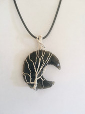 Handmade Moon Wire Wrapped