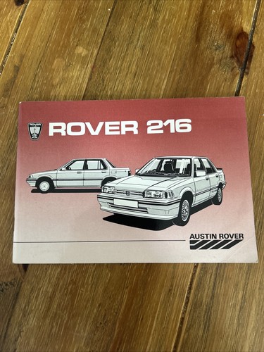 Rover 216 owners handbook - owners,