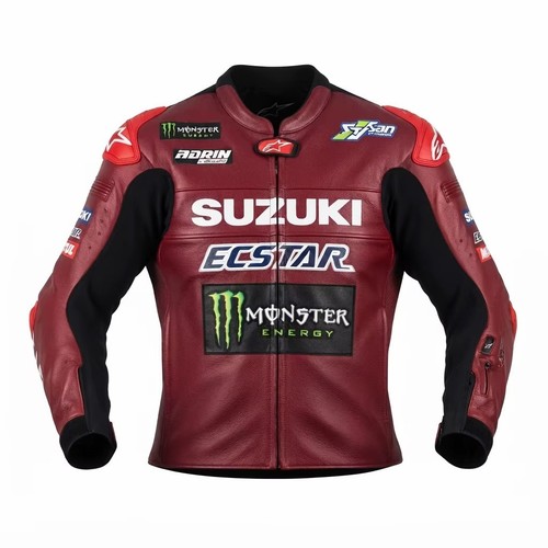 Suzuki ecstar maroon leather - suzuki,
