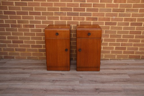 Pair oak mid century - pair, of