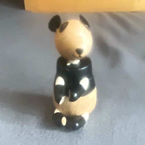 Anamalz wood panda figurine - wood,