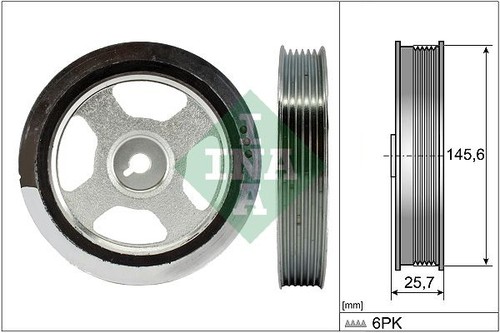 Belt pulley crankshaft - belt,