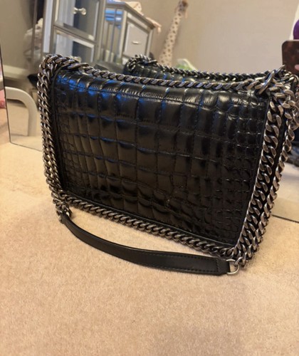Zara black rhinestone shoulder - rhinestone,