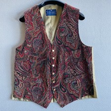 Vintage Gurteen Men’s Floral Waistcoat 42R Multicolour Formal Vest Tailored