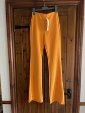 Zara orange stretch flare - zara,