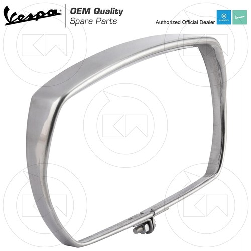Square chrome headlight - square, frame