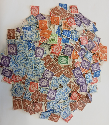 1500 wilding stamps - stamps, 50g