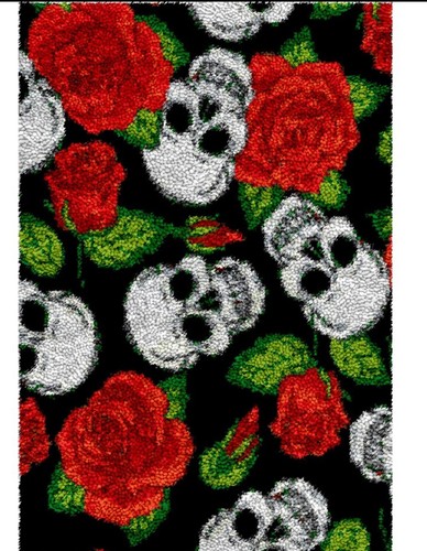 Large skulls roses - skulls, latch