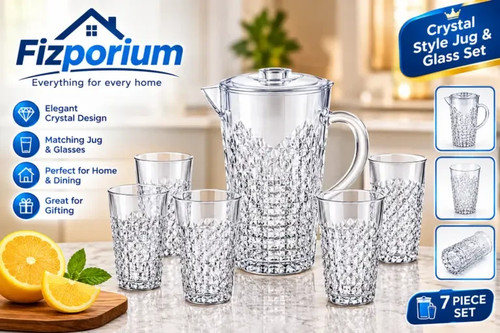 Crystal style jug glass - style, &