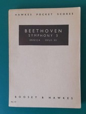 Beethoven Symphony 3 Eroica Opus 55 Hawkes Pocket Score No. 110