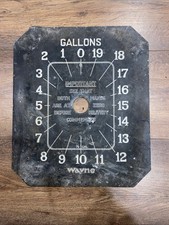WAYNE ORIGINAL petrol Pump Face. Antique.