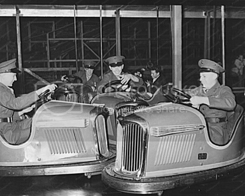 Bumper car marines riding - bumper,