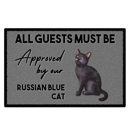 Personalised russian blue cat - russian,