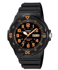 Casio Men's Watch Black Orange MRW-200H-4BDF