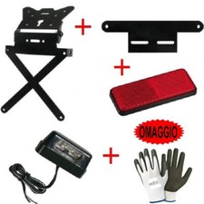 For Ducati 851 S Set Moto Number Plate Holder Universal +Supp.targa+ Catar Luce