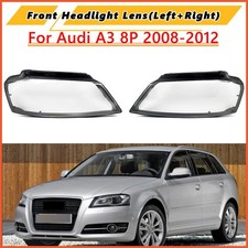 Pair Headlight Headlamp Lens