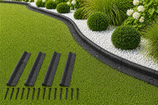 Flexible rubber lawn edging - rubber,