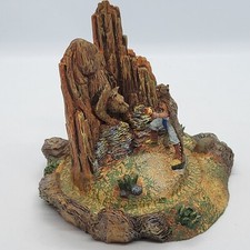 Franklin Mint  Spirit Of The Mountain Lion Retired Sculpture Hand Painted Ltd Ed