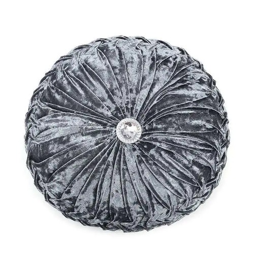 Filled round diamante cushion - filled,