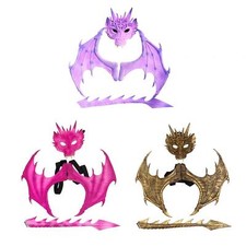 Dinosaur Tail Mask Wing Sets Stage Performance Gift Kids Dragon Costume