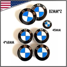 7Pcs For BMW Wheel Emblem Rim