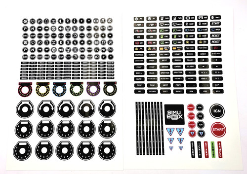 Sim racing sticker set for - sim,