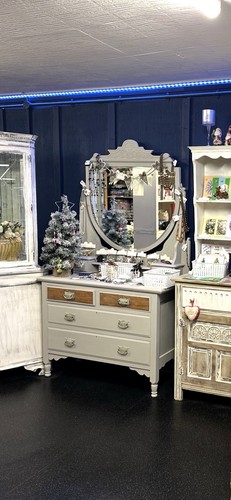 Shabby chic grey dressing - grey,