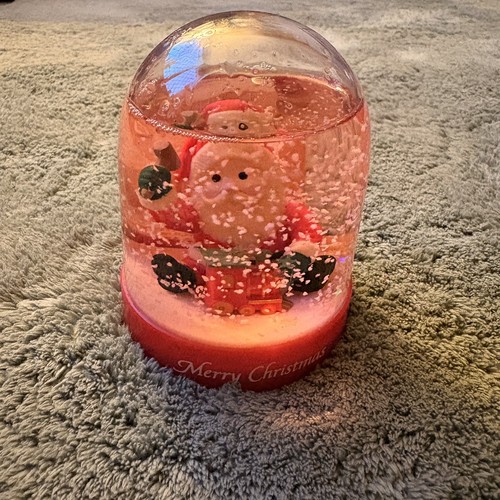 Vintage snowglobe santa retro - vintage,