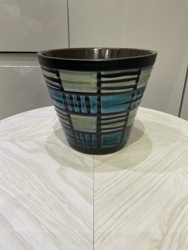 Mid century plant pot stamped - mid,