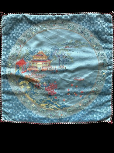 Vintage chinese pillow cover - chinese,