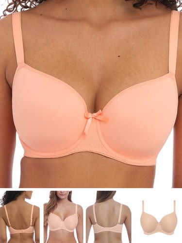 Freya moulded balcony bra - moulded,