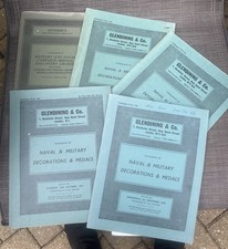 Vintage Medal Catalogues Collection Glendennings X4.  Sotheby’s X 1.