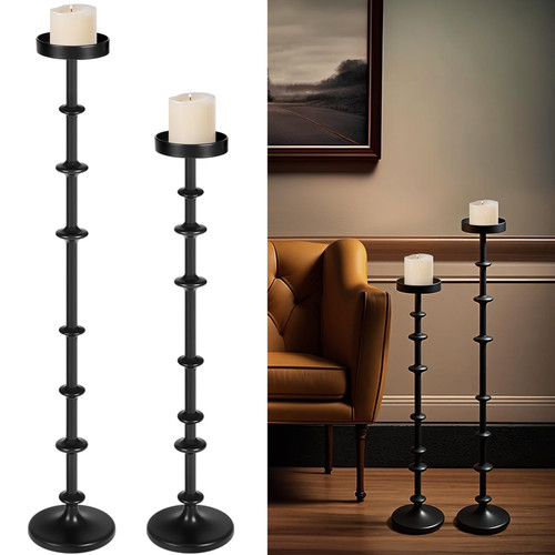 Maxdot black metal pillar - black,